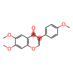 4H-1-Benzopyran-4-one, 6,7-dimethoxy-3-(4-methoxyphenyl)-