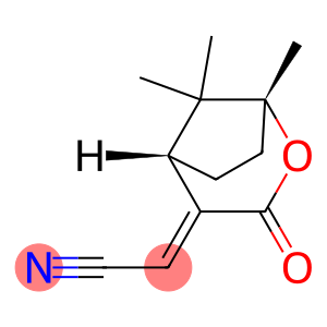 Acetonitrile, [(1R,5S)-1,8,8-trimethyl-3-oxo-2-oxabicyclo[3.2.1]oct-4-ylidene]-, (2E)- (9CI)
