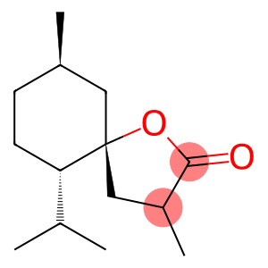 1-Oxaspiro[4.5]decan-2-one,3,9-dimethyl-6-(1-methylethyl)-,(5R,6S,9R)-(9CI)