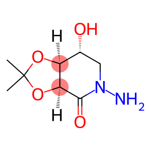 1,3-Dioxolo[4,5-c]pyridin-4(3aH)-one,5-aminotetrahydro-7-hydroxy-2,2-dimethyl-,(3aS,7R,7aS)-(9CI)