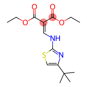 1,3-diethyl 2-{[(4-tert-butyl-1,3-thiazol-2-yl)amino]methylidene}propanedioate