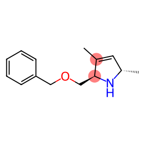 1H-Pyrrole,2,5-dihydro-3,5-dimethyl-2-[(phenylmethoxy)methyl]-,(2R,5S)-rel-(9CI)