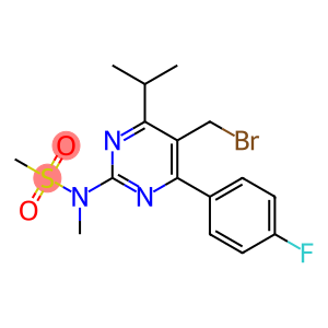 4-(4-氟苯基)-6-异丙基-2-(N-甲基-N-甲磺酰氨基)-5-(溴甲基)-嘧啶