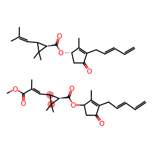 (1R,3R)-2,2-Dimethyl-3-(2-methyl-1-propenyl)cyclopropanecarboxylic acid (S)-2-methyl-4-oxo-3-(2,4-pentadienyl)-2-cyclopenten-1-yl