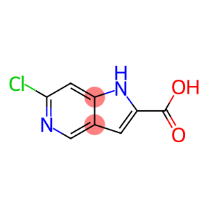 1H-Pyrrolo[3,2-c]pyridine-2-carboxylic acid, 6-chloro-