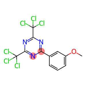 2-(3-methoxyphenyl)-4,6-bis(trichloromethyl)-1,3,5 triazine