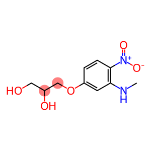 1,2-Propanediol, 3-(3-(methylamino)-4-nitrophenoxy)-
