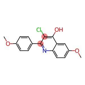 4-Quinolinol,  3-chloro-6-methoxy-2-(4-methoxyphenyl)-