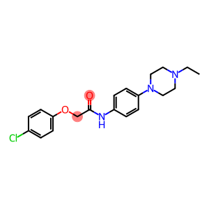 2-(4-chlorophenoxy)-N-[4-(4-ethyl-1-piperazinyl)phenyl]acetamide