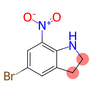5-溴-7-硝基吲哚啉