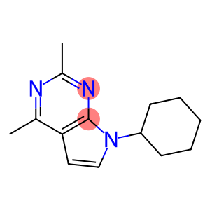 7H-Pyrrolo[2,3-d]pyrimidine,7-cyclohexyl-2,4-dimethyl-(8CI)