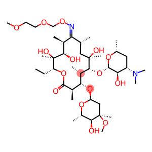 (3R,4S,5S,6R,7R,9R,11S,12R,13S,14R)-6-{[(2S,3R,4S,6R)-4-(dimethylamino)-3-hydroxy-6-methyltetrahydro-2H-pyran-2-yl]oxy}-14-ethyl-7,12,13-trihydroxy-4-{[(2R,4R,5S,6S)-5-hydroxy-4-methoxy-4,6-dimethyltetrahydro-2H-pyran-2-yl]oxy}-10-{[(2-methoxyethoxy)methoxy]imino}-3,5,7,9,11,13-hexamethyloxacyclotetradecan-2-one (non-preferred name)