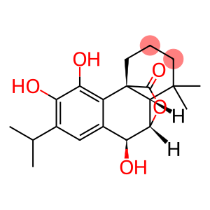 2H-10,4a-(epoxymethano)phenanthren-12-one, 1,3,4,9,10,10a-hexahydro-5,6,9-trihydroxy-1,1-dimethyl-7-(1-methylethyl)-, (4aR,9S,10S,10aS)-
