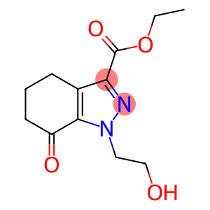 1H-Indazole-3-carboxylic acid, 4,5,6,7-tetrahydro-1-(2-hydroxyethyl)-7-oxo-, ethyl ester