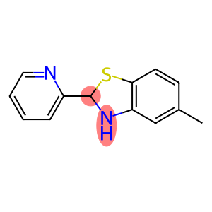 Benzothiazoline, 5-methyl-2-(2-pyridyl)- (8CI)