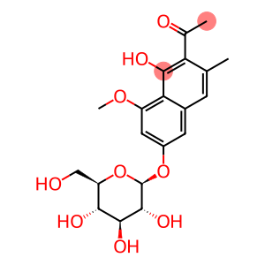 1-[6-(beta-D-Glucopyranosyloxy)-1-hydroxy-8-methoxy-3-methyl-2-naphthalenyl]ethanone