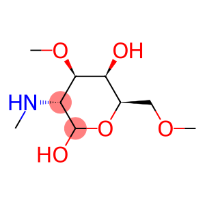 Galactopyranose, 2-deoxy-3,6-di-O-methyl-2-(methylamino)-, D- (8CI)