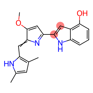 1H-Indol-4-ol, 2-[2-[(3,5-diMethyl-1H-pyrrol-2-yl)Methylene]-3-Methoxy-2H-pyrrol-5-yl]-