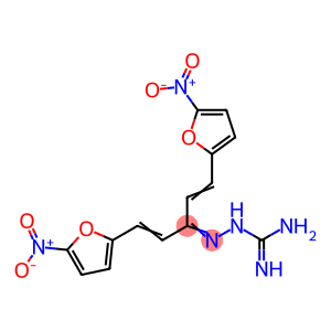 1-[[4-(5-nitro-2-furyl)-1-[(5-nitro-2-furyl)methyl]but-3-enylidene]amino]guanidine