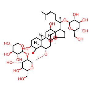 (6beta,8xi,9xi,12alpha,13xi,14beta)-17-[(1S)-1-(beta-D-glucopyranosyloxy)-1,5-dimethylhex-4-en-1-yl]-3,12-dihydroxy-4,4,10,14-tetramethylgonan-6-yl 2-O-beta-D-xylopyranosyl-beta-D-glucopyranoside