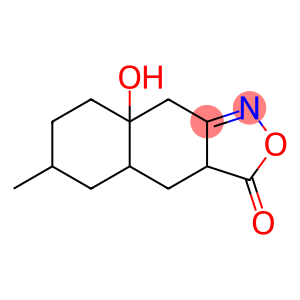 Naphth[2,3-c]isoxazol-3(3aH)-one, 4,4a,5,6,7,8,8a,9-octahydro-8a-hydroxy-6-methyl- (9CI)