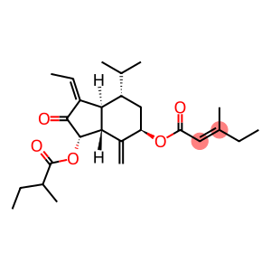 7β-(3-Ethyl-cis-crotonoyloxy)-1α-(2-methylbutyryloxy)-3,14-dehydro-Z-notonipetranone