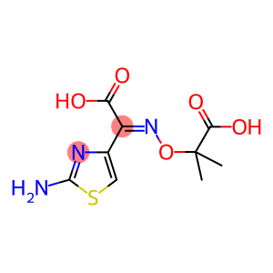 2-((2-amino-Thiazol-4-yl)-carboxy-methyleneaminooxyl)-2-methyl-propionicacid