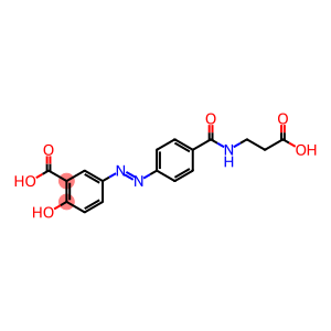 (E)-5-[[4-[[(2-Carboxyethyl)amino]-carbonyl]phenyl]azo-2-hydroxybenzoic acid