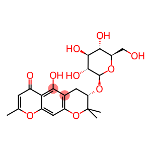 (3S)-5-hydroxy-2,2,8-trimethyl-3-[(2S,3R,4S,5S,6R)-3,4,5-trihydroxy-6-(hydroxymethyl)oxan-2-yl]oxy-3,4-dihydropyrano[3,2-g]chromen-6-one