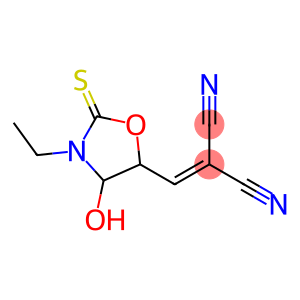 Propanedinitrile, [(3-ethyl-4-hydroxy-2-thioxo-5-oxazolidinyl)methylene]- (9CI)