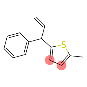 Thiophene, 2-methyl-5-(1-phenyl-2-propenyl)- (9CI)