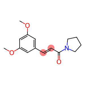 (2E)-3-(3,5-二甲氧基苯基)-1-(1-吡咯烷基)-2-丙烯-1-酮