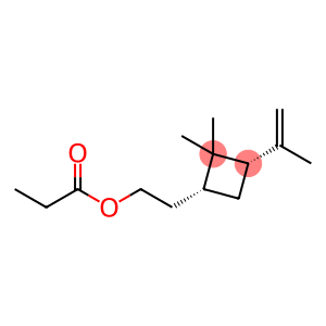 Cyclobutaneethanol, 2,2-dimethyl-3-(1-methylethenyl)-, propanoate, (1R,3S)- (9CI)