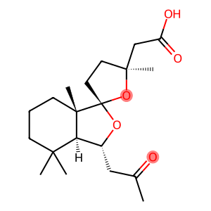 (2S,5S)-3'aα,4,4',5,5',6',7',7'a-Octahydro-4',4',5,7'aβ-tetramethyl-3'α-(2-oxopropyl)spiro[furan-2(3H),1'(3'H)-isobenzofuran]-5-acetic acid