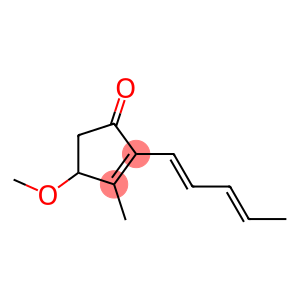 2-Cyclopenten-1-one,4-methoxy-3-methyl-2-(1,3-pentadienyl)-,(+)-(7CI)