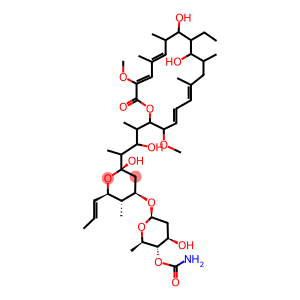 (3Z,5E,7R,8R,9S,10S,11R,13E,15E,17S,18R)-18-[(1S,2R,3S)-3-[(2R,4R,5S,6R)-4-[[4-O-(Aminocarbonyl)-2,6-dideoxy-β-D-arabino-hexopyranosyl]oxy]tetrahydro-2-hydroxy-5-methyl-6-(1E)-1-propenyl-2H-pyran-2-yl]-2-hydroxy-1-methylbutyl]-9-ethyl-8,10-dihydroxy-3,17-dimethoxy-5,7,11,13-tetramethyloxacyclooctadeca-3,5,13,15-tetraen-2-one