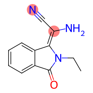 Acetonitrile, amino(2-ethyl-2,3-dihydro-3-oxo-1H-isoindol-1-ylidene)-, (2E)- (9CI)