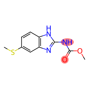 Carbamic acid,[5-(methylthio)-1H-benzimidazol-2-yl]-, methyl ester (9CI)