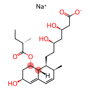 (+)-(3R,5R)-3,5-二羟基-7-[(1S,2S,6S,8ΑR)-6-羟基-2-甲基-8-[(S)-2-甲基丁酰氧基]-1,2,6,7,8,8Α-六氢-1-萘基]庚酸钠
