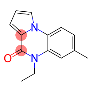 Pyrrolo[1,2-a]quinoxalin-4(5H)-one, 5-ethyl-7-methyl- (9CI)