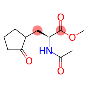 Cyclopentanepropanoic acid, α-(acetylamino)-2-oxo-, methyl ester, (αS)-