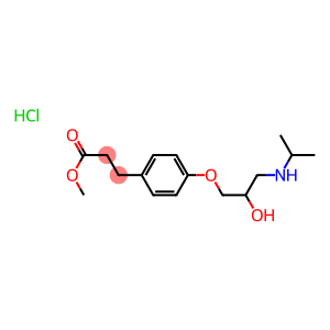 4-[2-Hydroxy-3-[(1-methylethyl)amino]propoxy]benzenepropanoic  acid  methyl  ester  hydrochloride  hydrochloride