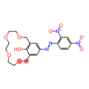 16-[(E)-(2,4-dinitrophenyl)azo]-3,6,9,12-tetraoxabicyclo[12.3.1]octadeca-1(18),14,16-trien-18-ol