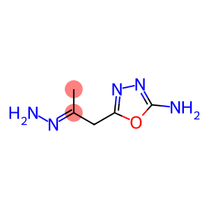 2-Propanone,  1-(5-amino-1,3,4-oxadiazol-2-yl)-,  hydrazone
