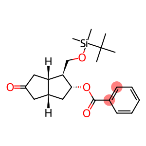 2(1H)-Pentalenone, 5-(benzoyloxy)-4-[[[(1,1-dimethylethyl)dimethylsilyl]oxy]methyl]hexahydro-, [3aS-(3aα,4α,5β,6aα)]- (9CI)