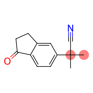 1H-Indene-5-acetonitrile,2,3-dihydro--alpha-,-alpha--dimethyl-1-oxo-(9CI)