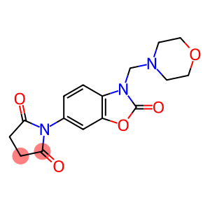1-(2,3-Dihydro-3-(4-morpholinylmethyl)-2-oxo-6-benzoxazolyl)-2,5-pyrro lidinedione