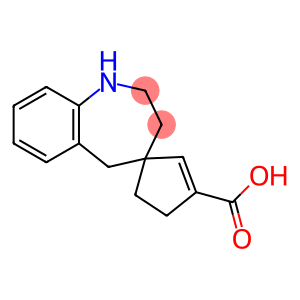 1,2,3,5-tetrahydro-Spiro[4H-1-benzazepine-4,1''-[2]cyclopentene]-3''-carboxylic acid