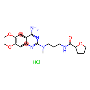 N-[3-[(4-Amino-6,7-dimethoxy-2-quinazolynyl)methylamino]propyl]tetrahydro-2-furancarboxamide, SL-77,499-10, Mittoval, Urion, Xatral