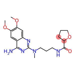 N-[3-[(4-amino-6,7-dimethoxy-quinazolin-2-yl)-methyl-amino]propyl]oxolane-2-carboxamide